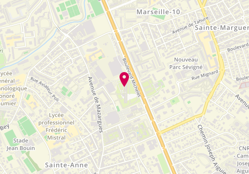 Plan de Studio Vaccaro, 280 Boulevard Michelet, 13008 Marseille