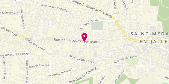 Plan de Au 33 de l'Ile d'Amour, 62 avenue Jean Jacques Rousseau, 33160 Saint-Médard-en-Jalles