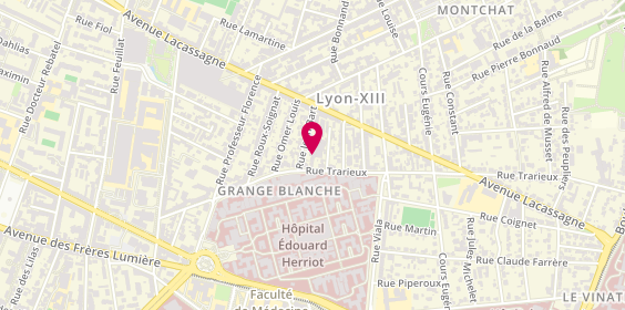 Plan de Studio des Anges, 13 Rue Jean Bart, 69003 Lyon