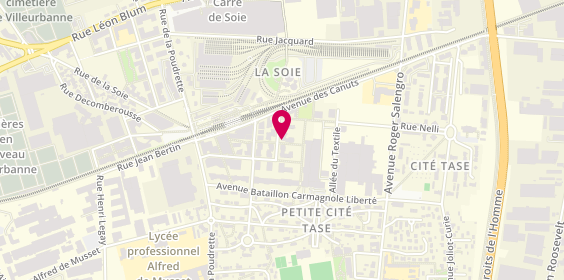 Plan de Weddreams Lyon, 7 Rue de la Tase, 69120 Vaulx-en-Velin