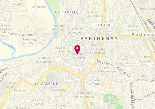 Plan de L'Atelier d'Andre, 4 Place Saint-Laurent, 79200 Parthenay