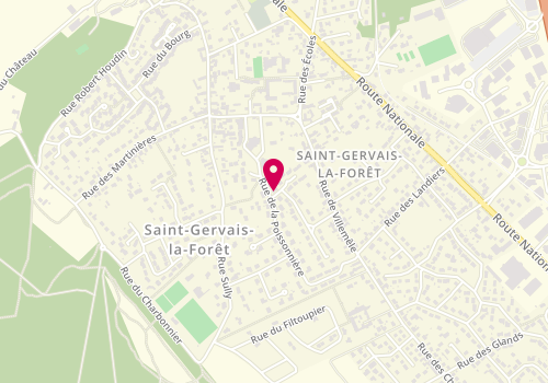 Plan de Magnant Claudine, 2 Rue des Bleuets, 41350 Saint-Gervais-la-Forêt