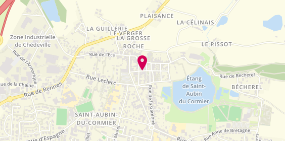 Plan de Marc Lemancel, 4 Rue Heurtault, 35140 Saint-Aubin-du-Cormier