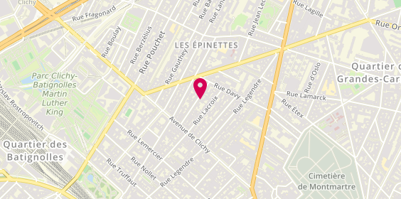 Plan de David HAFFEN photographe, 30 Rue des Apennins, 75017 Paris