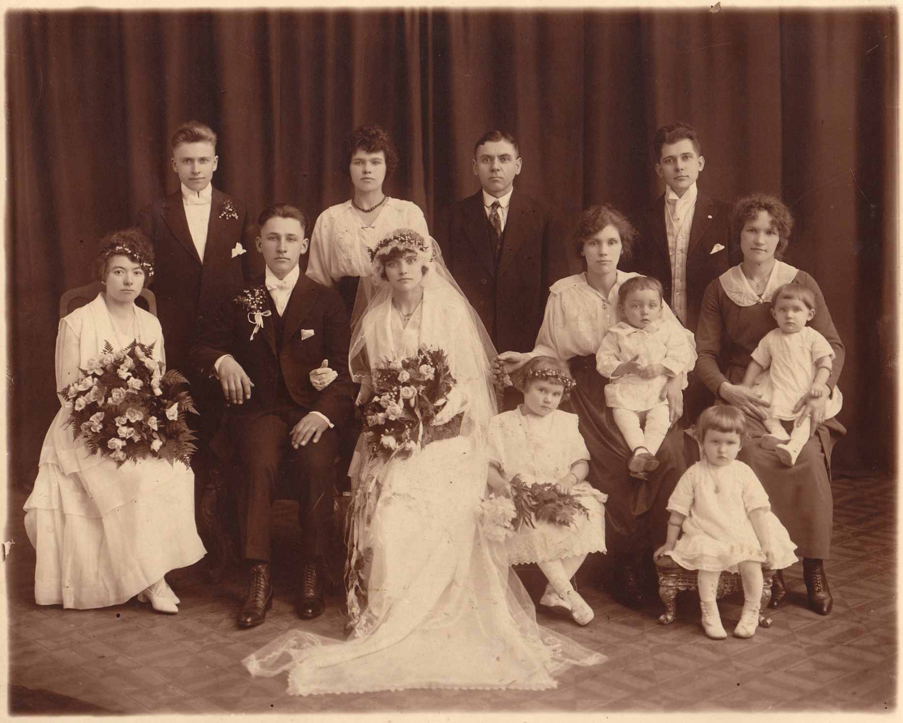 Photo de groupe en 1919 aux USA