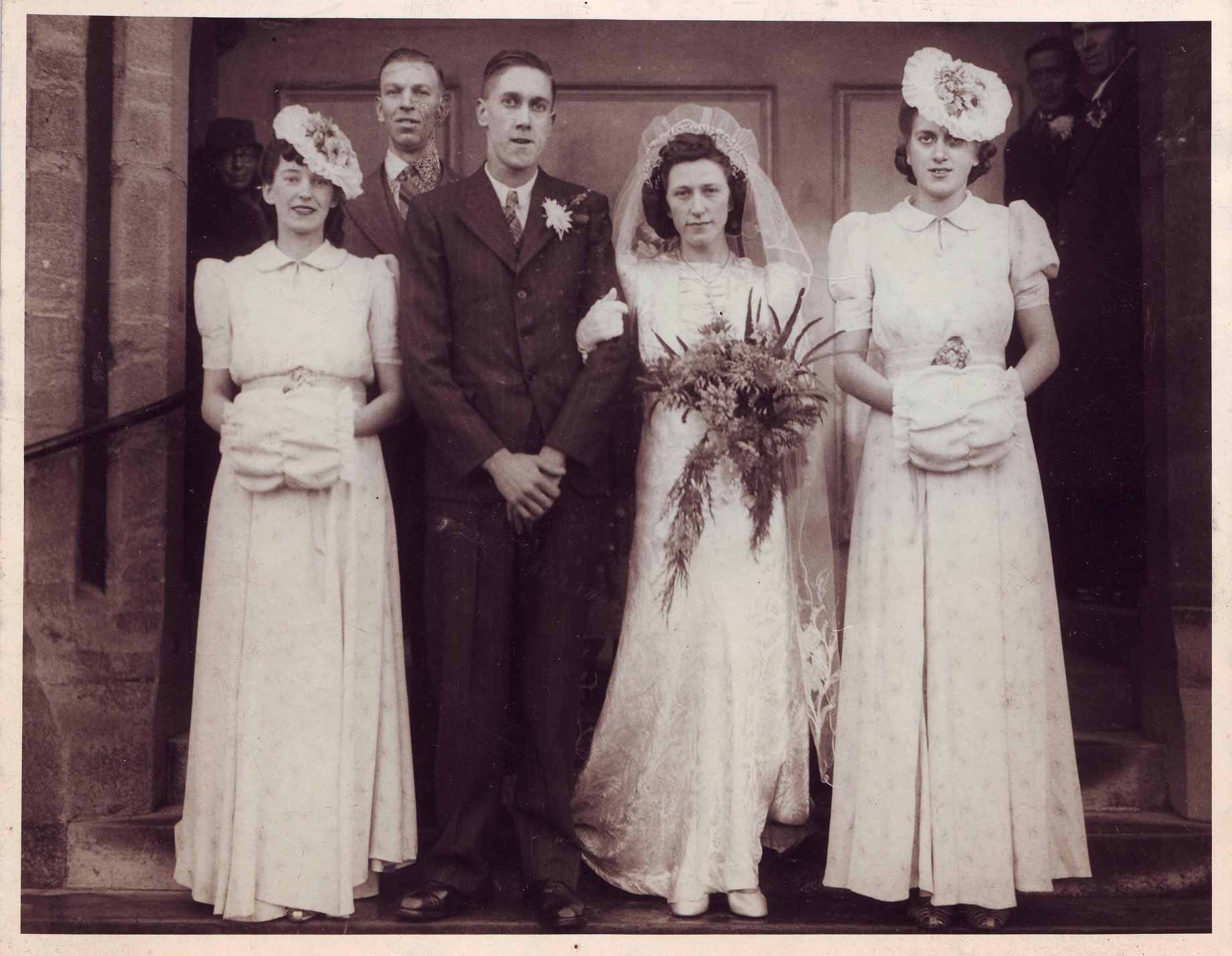 Mariage pendant la 2nde guerre mondiale à Brighton, en janvier 1944